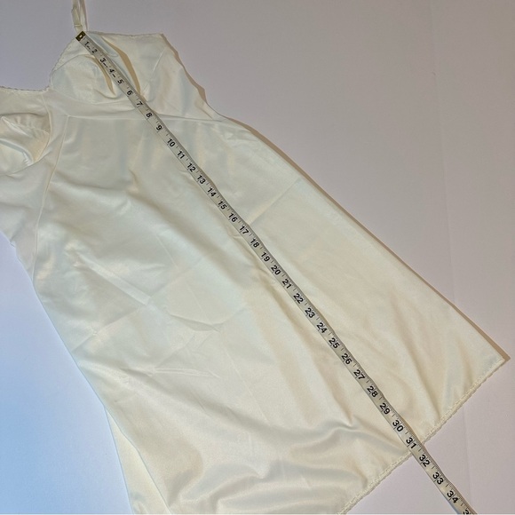 Vintage 60s Vanity Fair Full Slip Sz 34 Lingerie Lace Trim - Picture 4 of 6